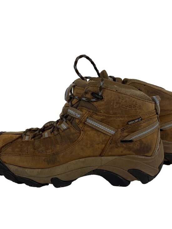 Keen Shoes - Keen Targhee II Hiking Boots Womens Size 8 Brown Blue Leather Waterproof
